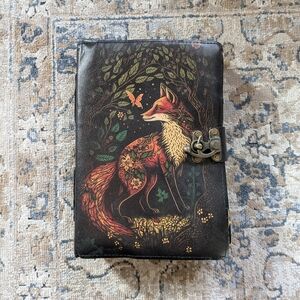 Handmade Fox Leather Journal